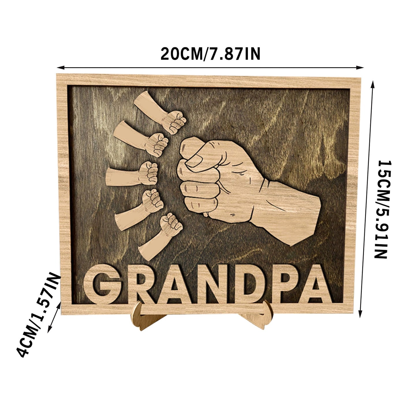 Ornament DIY Spell You Name Love Grandpa Daddy