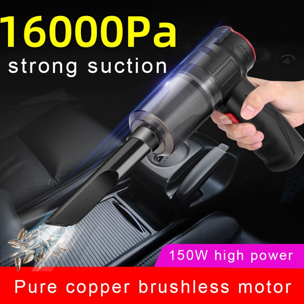 Wireless Car Vacuum Cleaner Blowable Cordless