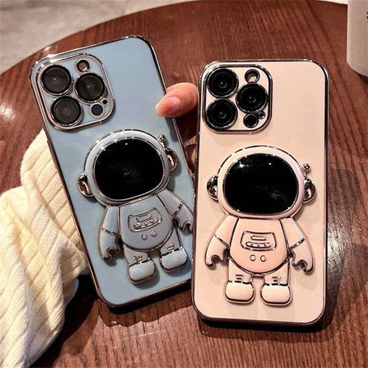 Electroplated astronaut folding stand case