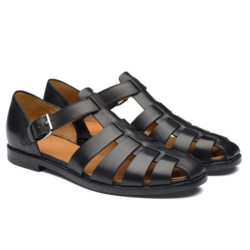 Sandals Leather Dress Shoes Outdoor Soft Pointed Classic Light Sandals