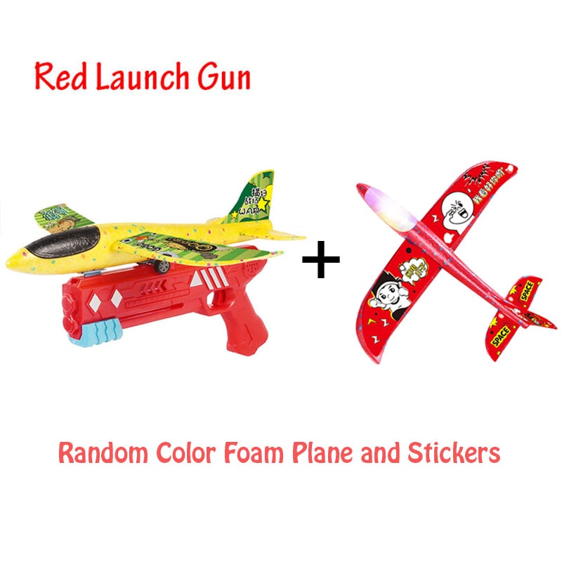 Catapult Airplane Gun Toy Children Outdoor