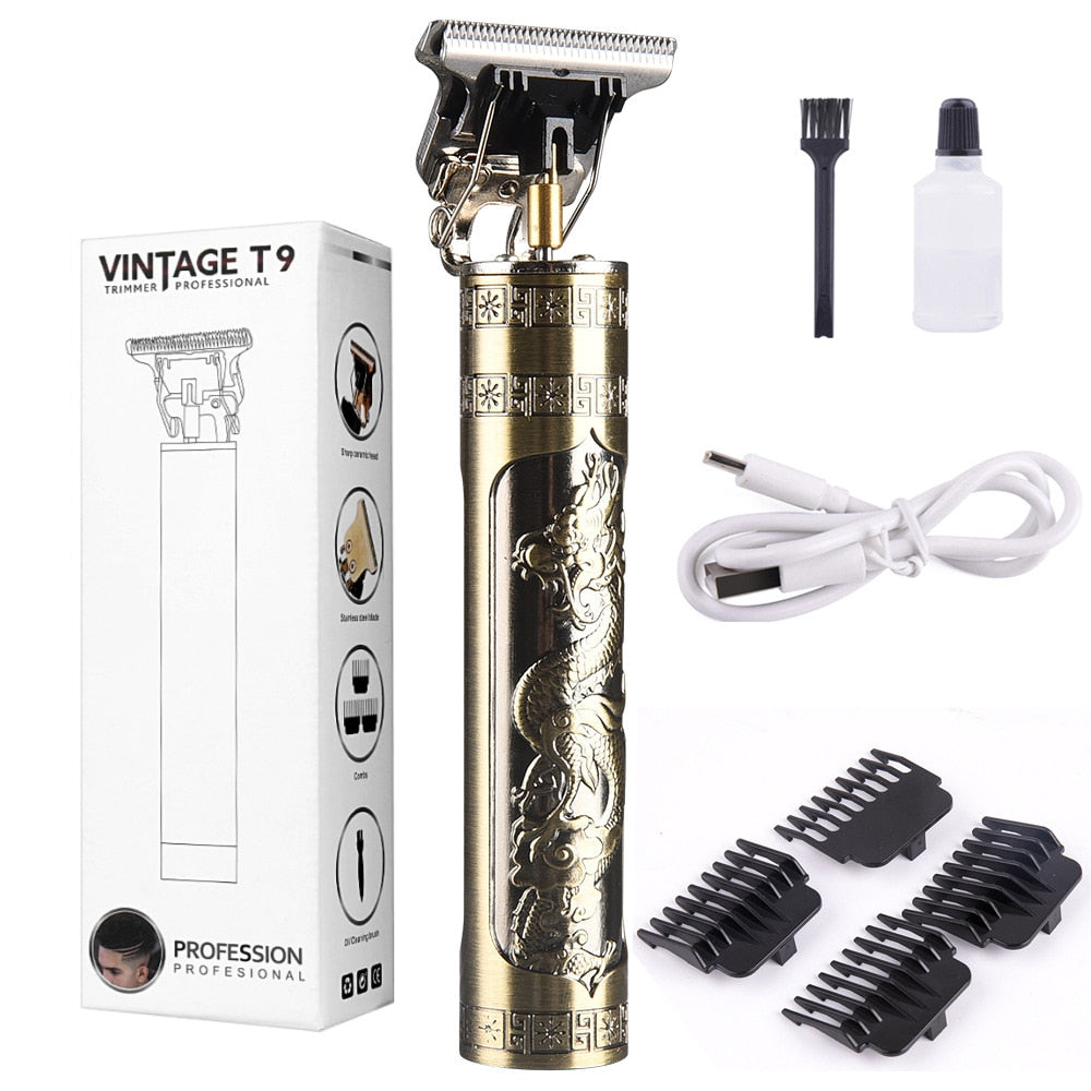 Men Barber Retro T9 Hair Trimmer