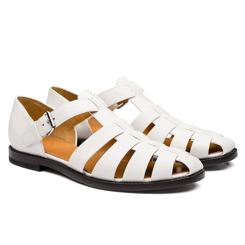 Sandals Leather Dress Shoes Outdoor Soft Pointed Classic Light Sandals