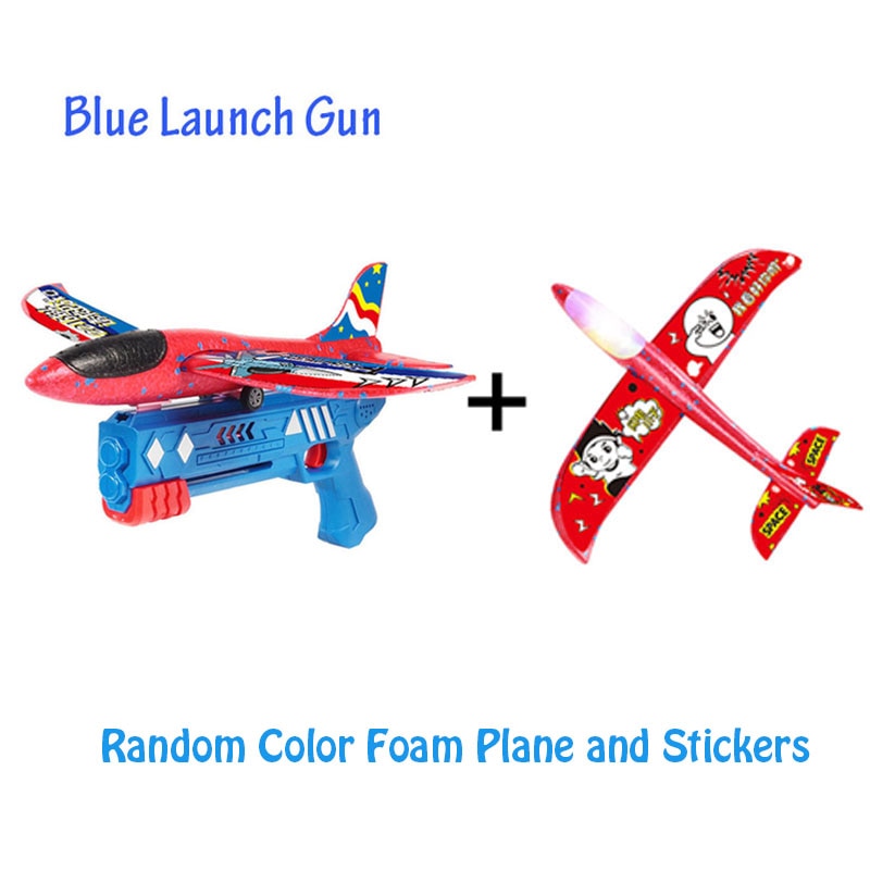 Catapult Airplane Gun Toy Children Outdoor