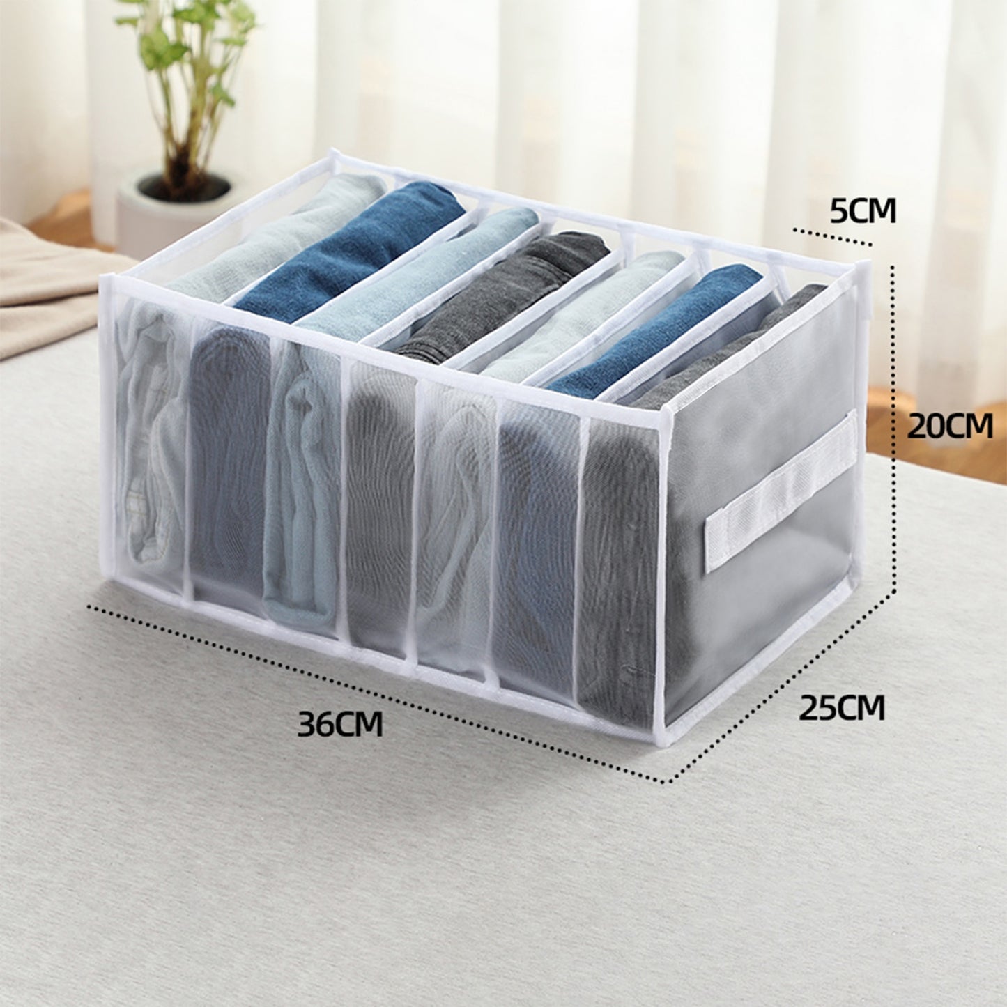 Wardrobe organizer Jeans storage boxes Closet