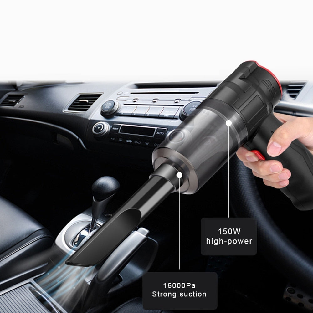 Wireless Car Vacuum Cleaner Blowable Cordless