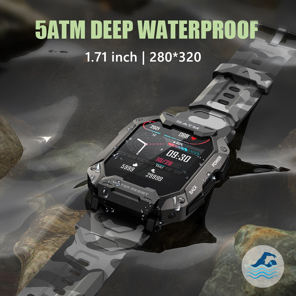 Smart Watch Men IP68 5ATM Waterproof Outdoor