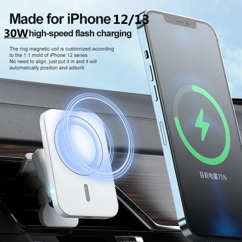 Magnetic Wireless Chargers Car Air Vent