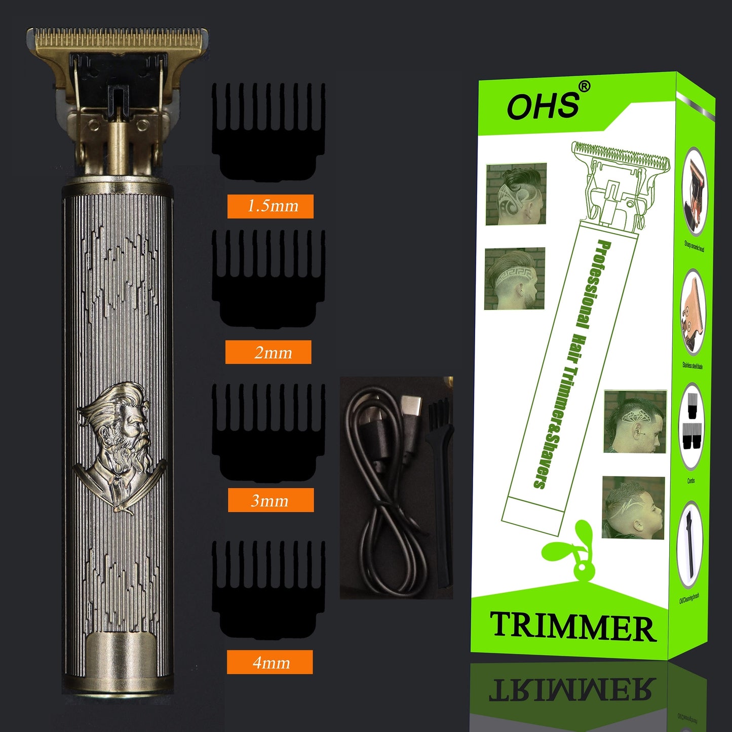 Vintage T9 0mm Professional Hair Clippers
