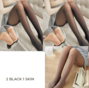 Women Tights Black Skin Winter Pantyhose Transparent