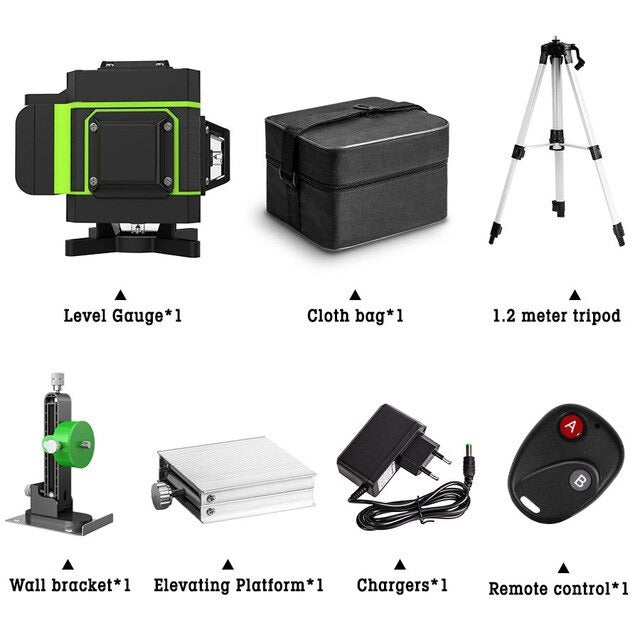 360 Horizontal And Vertical green Beam laser level