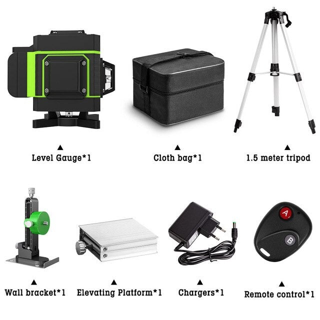 360 Horizontal And Vertical green Beam laser level