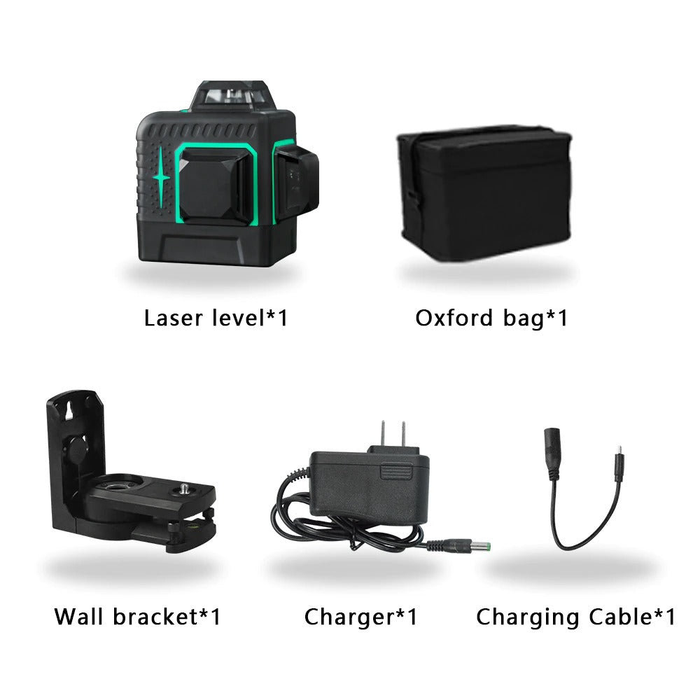 Laser Level 12 Lines 3D Self-Leveling 360 Horizontal And Vertical Cross