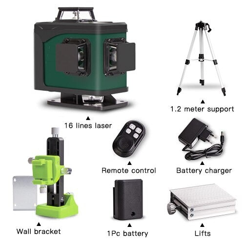 360 Horizontal And Vertical green Beam laser level