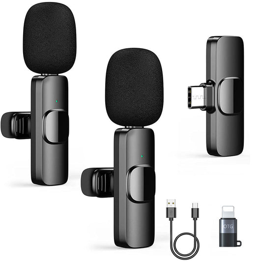 Wireless Lavalier Microphone Portable Audio Video