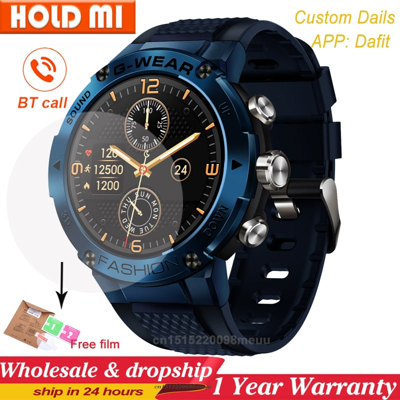 Sports Smart Watch Men BT Phone Call Customize