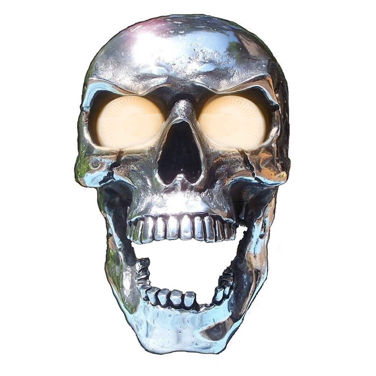Motorcycle Skull Headlight At The Real HeadLight