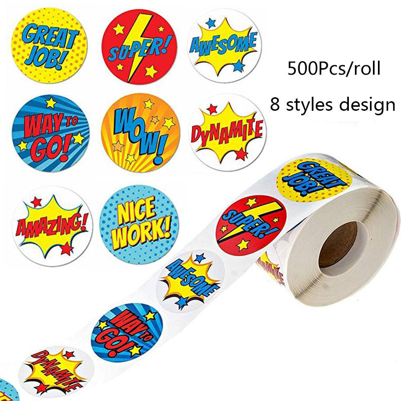 Super Hero Reward Stickers