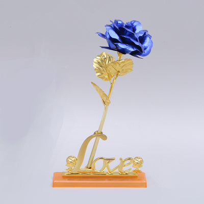 Day Creative Gift 24K Foil Plated Rose Gold