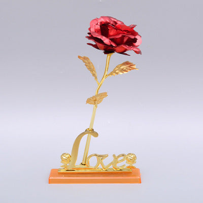 Day Creative Gift 24K Foil Plated Rose Gold