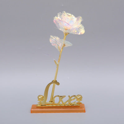 Day Creative Gift 24K Foil Plated Rose Gold