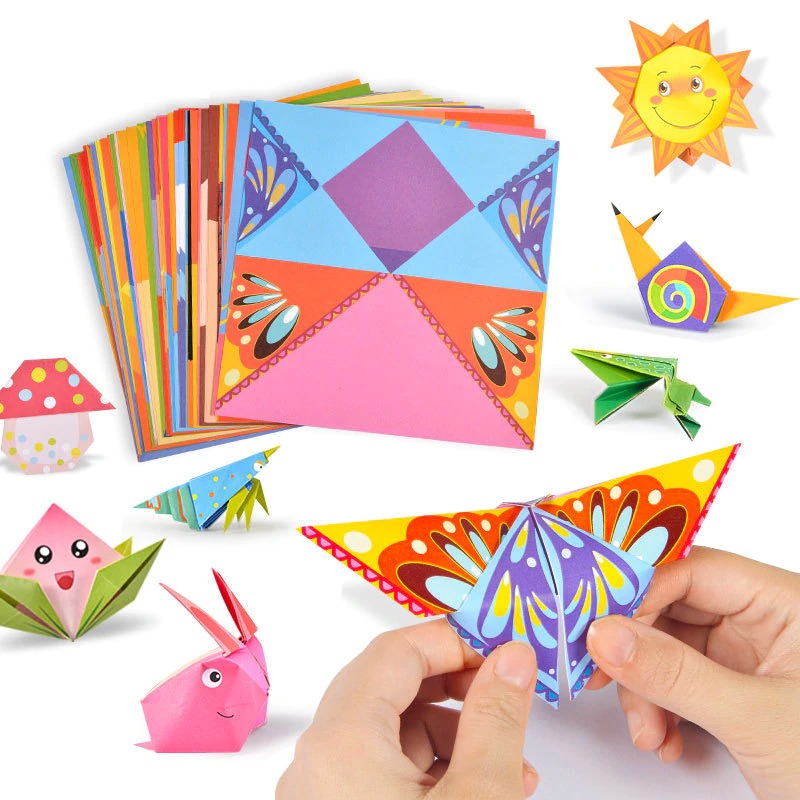 Baby Toys 3D 54Pages Origami Cartoon Animal Book