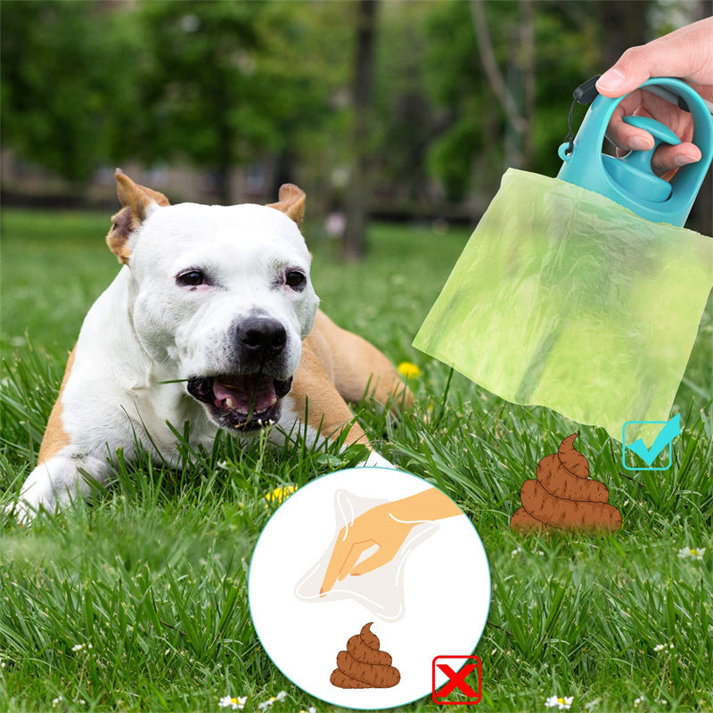Portable Lightweight Dog Pooper Scooper With Built-in Poop Bag
