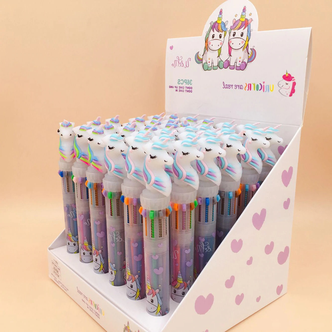 Cute Unicorn Power 10 Colors Chunky Ballpoint Pen