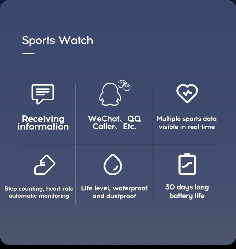 Digital Smart sport watch Women watches