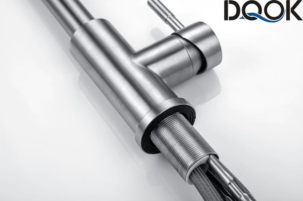 DQOK Kitchen Faucet Pull Out  Brushed Nickle Sensor Stainless Steel