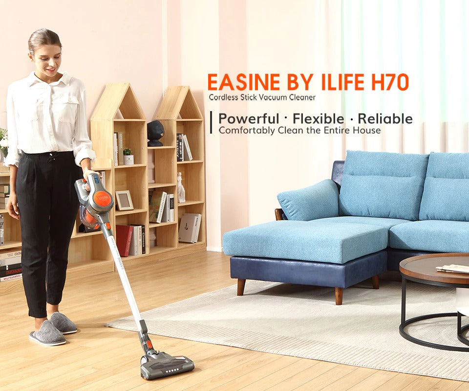 EASINE by ILIFE H70 Cordless Wireless Handheld Vacuum 1.2L Dust Cup