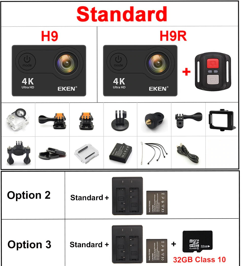 EKEN H9R H9 Action Camera Ultra HD Waterproof