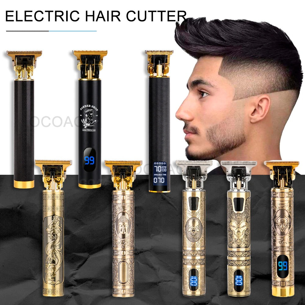Electric Hair Cutting Machine LCD Rechargeable Hair Trimmer
