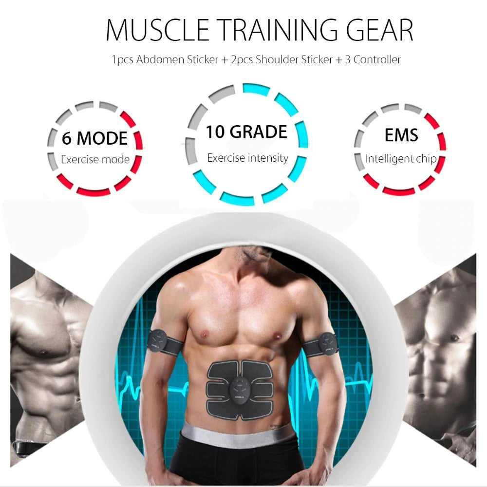 EMS Wireless Muscle Stimulator Trainer Smart Fitness Abdominal