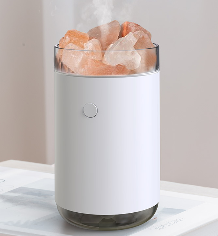Air Humidifier Crystal Salt Stone Desktop Aromatherapy Essential Oil