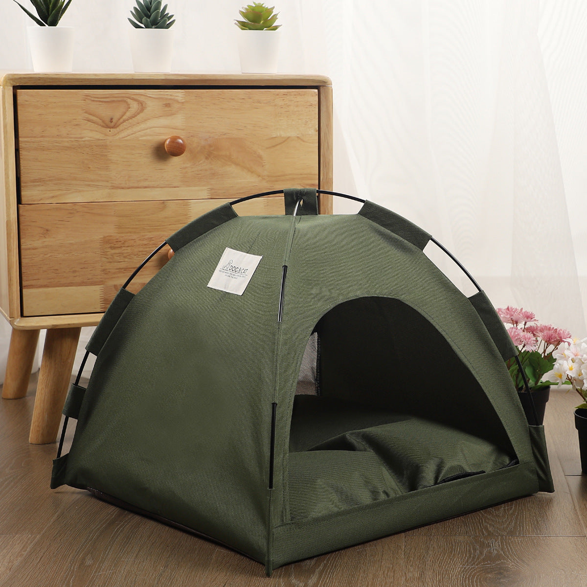 Cat Tent Cooling Mat  Dog House Pet Sofa Camping Dog Bed