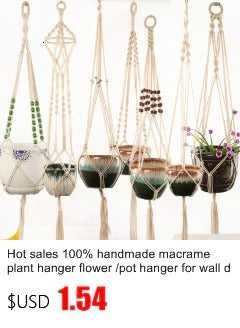 Hot sales 100% handmade macrame plant hanger flower