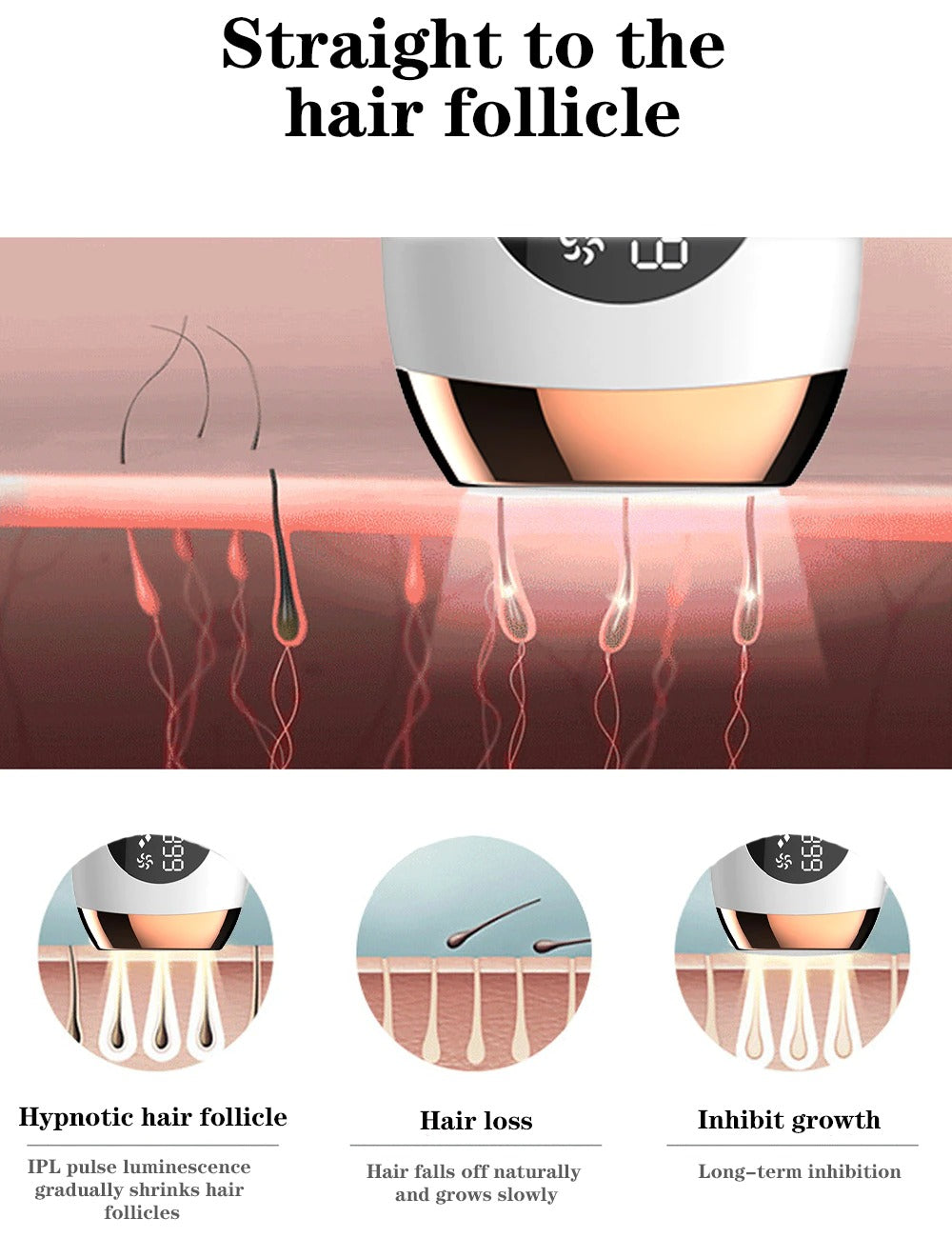 IPL Hair Removal Laser Epilator Permanent Painless Whole Body