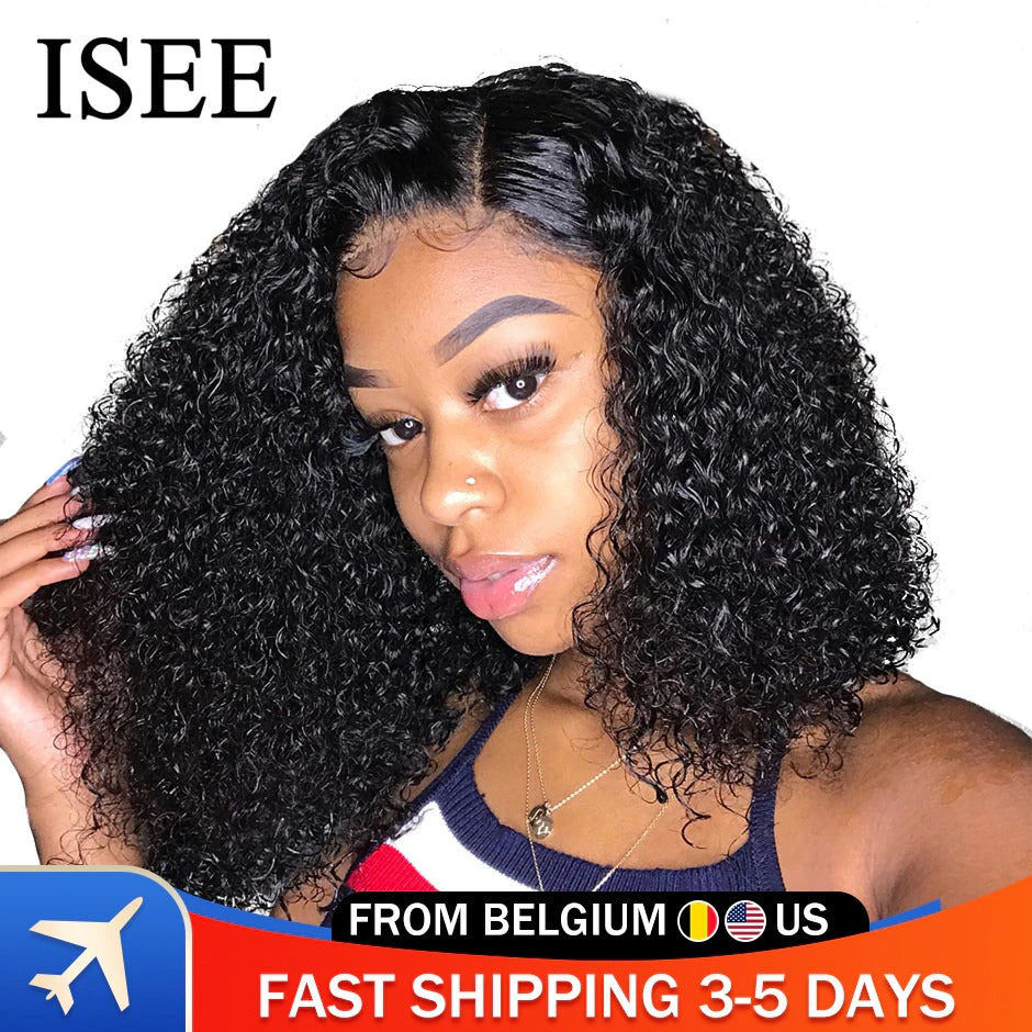 HAIR Curly Lace Front Wigs For Women Kinky Curly Lace Frontal Wig