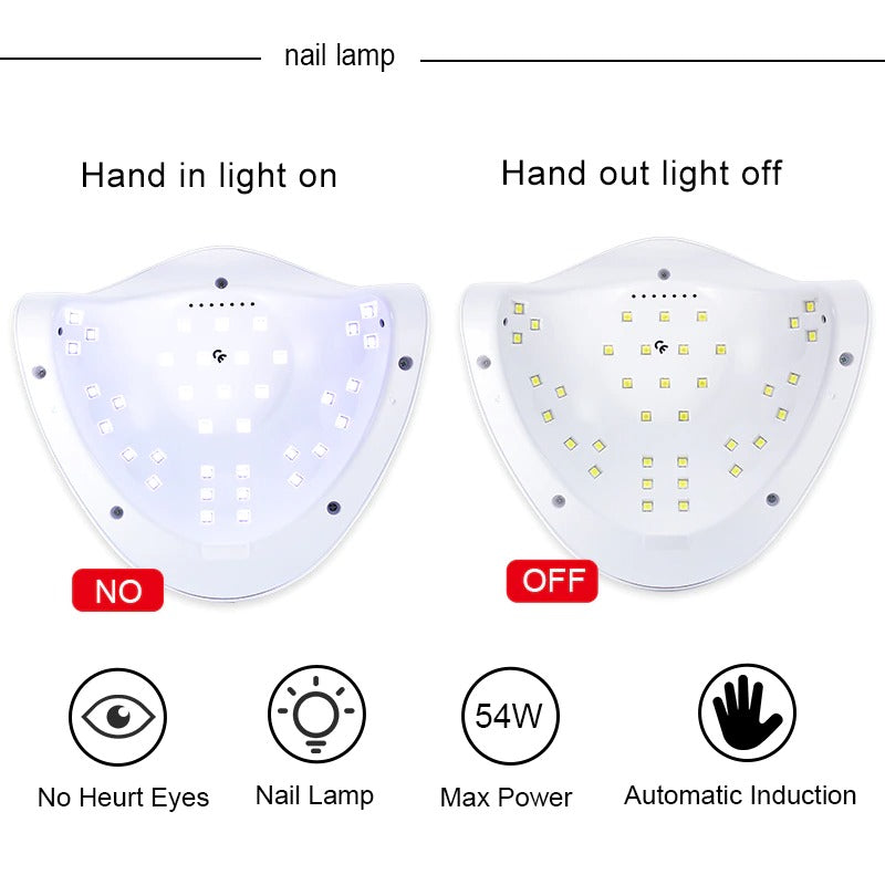 LNWPYH Nail Set UV LED Lamp Dryer Nail drill Nail Tools