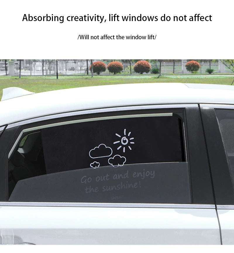Magnetic Curtain In The Car Window Sunshade Cover