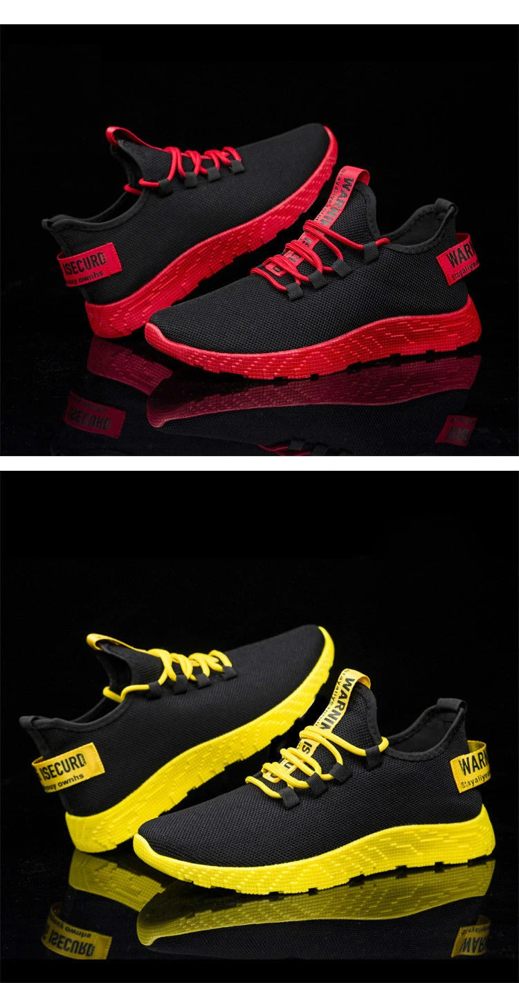 Men Sneakers Breathable Lace Up Shoes