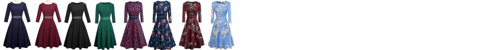 Vintage Elegant Embroidery Floral Lace Patchwork Dress