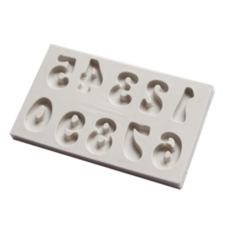 Numbers  Molds Letters Silicone Mold 3D Fondant Mold Cakes