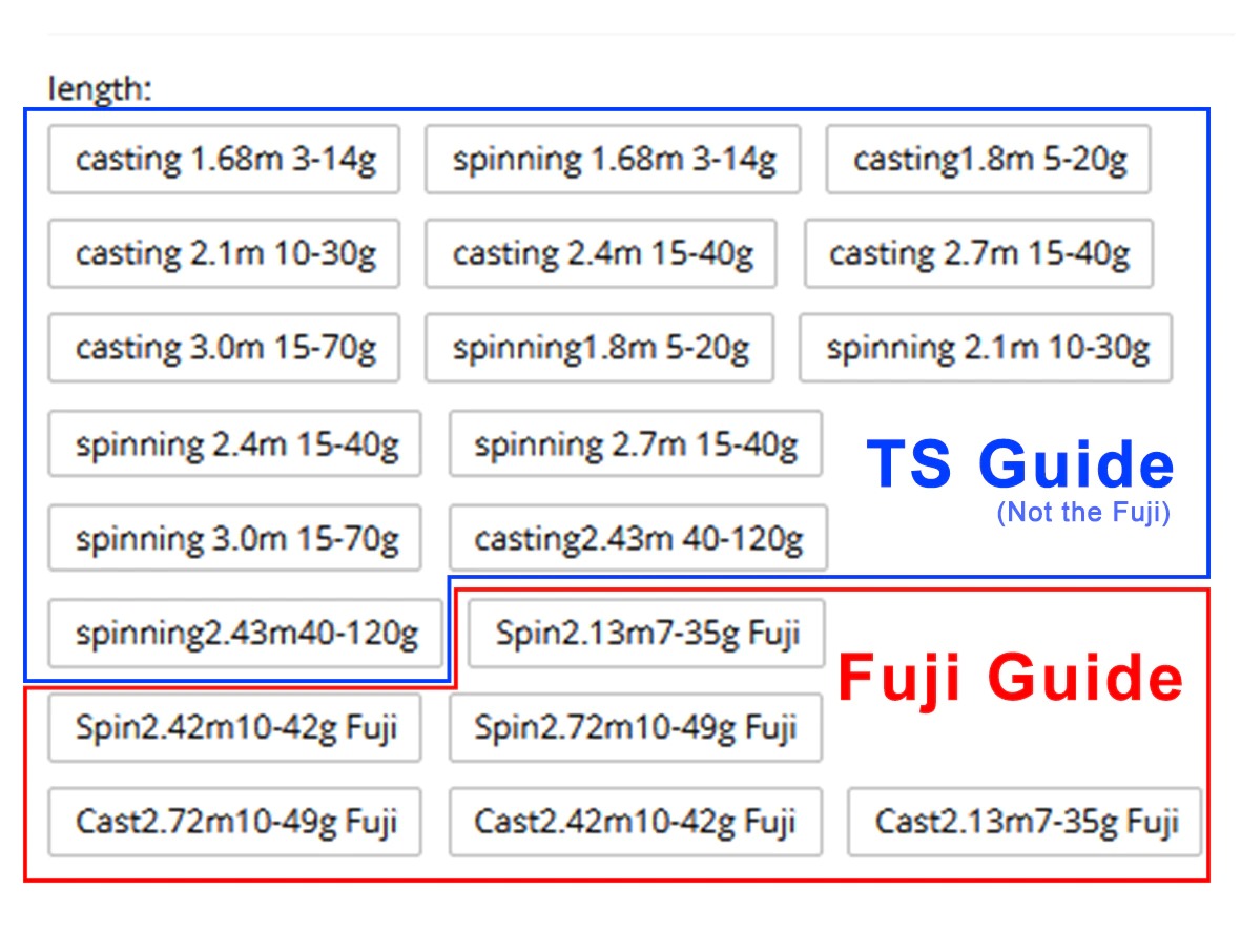 HURRICANE Casting Spinning Fishing Rod Fuji Or TS Guide