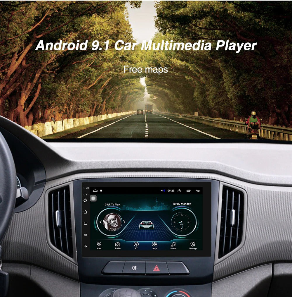 Podofo 2 din Car Radio 2.5D GPS Android Multimedia Player Universal