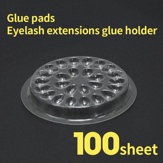 100pcs Eyelash Plastic Glue Holder Glue Gasket