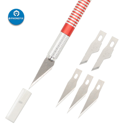 Non-Slip Metal Scalpel Knife Tools Kit