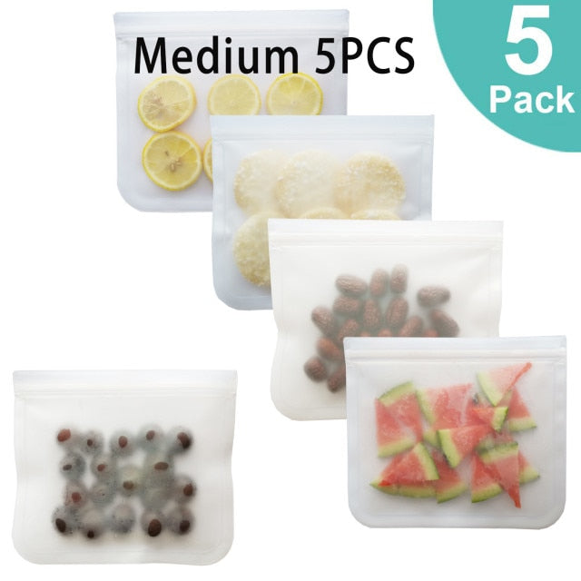 Silicone Food Storage Bag Fresh Sealed Bags