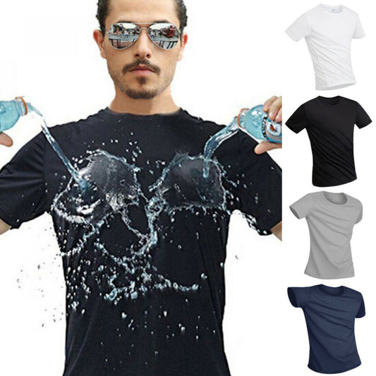 Anti Dirty Waterproof Men's Athletic T-Shirt